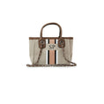 Load image into Gallery viewer, Mini pcd. Striped Canvas Tote Bag - Beige
