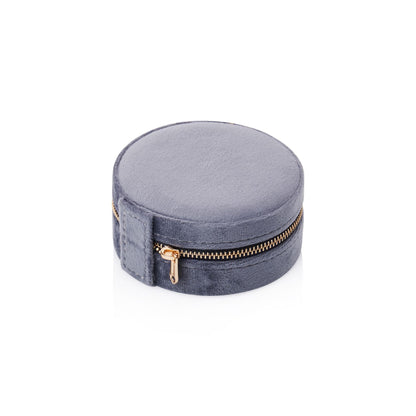 Circle Bon Voyage Jewelry Travel Case - Grey