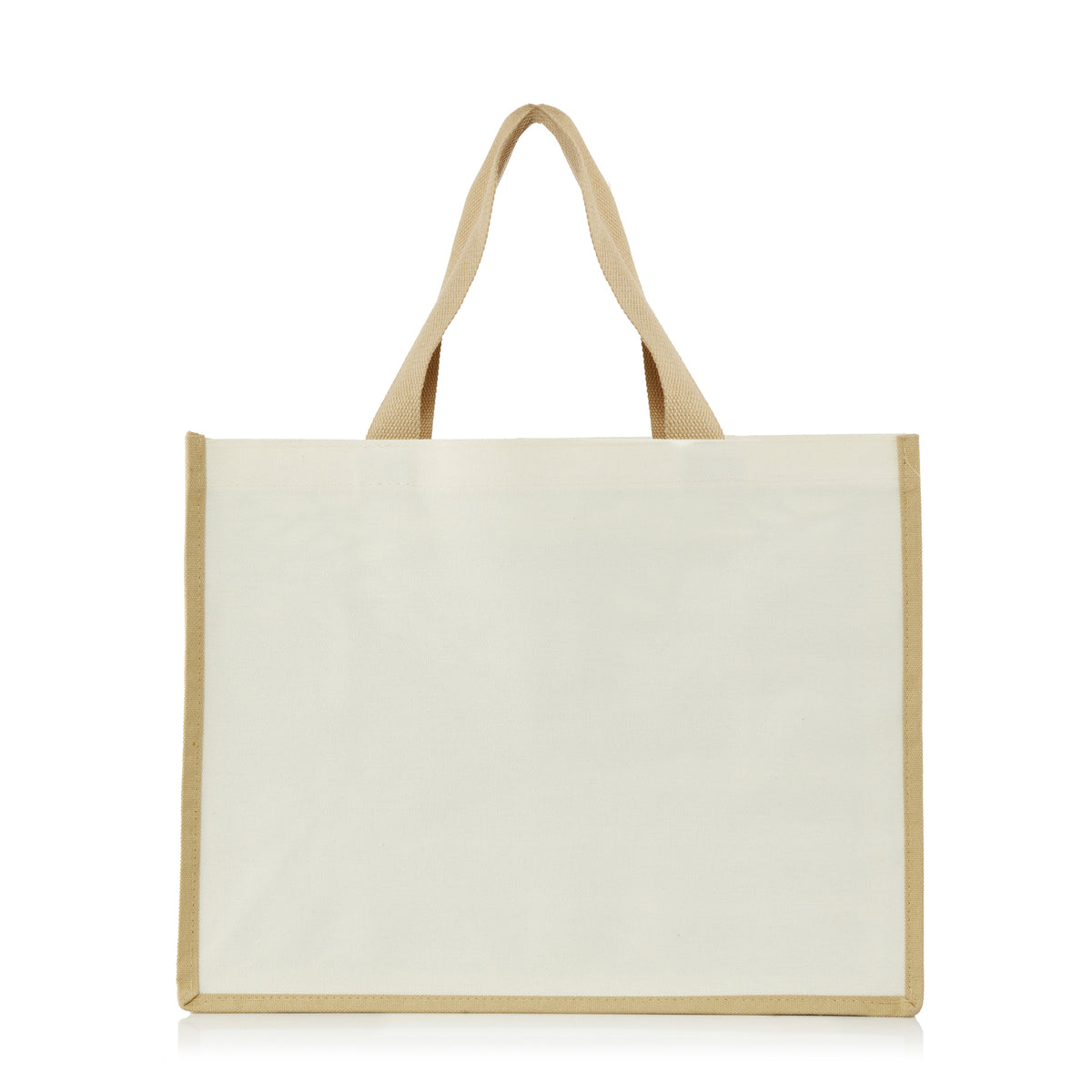XLarge Personalized Waterproof Canvas Tote - Nude Trim