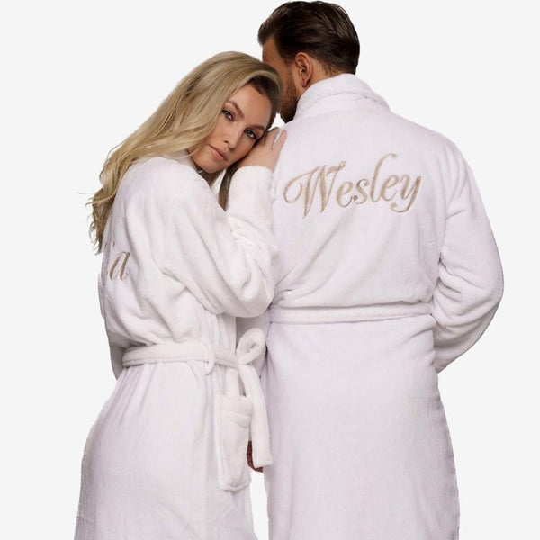 Couple's Gowns Sets - White
