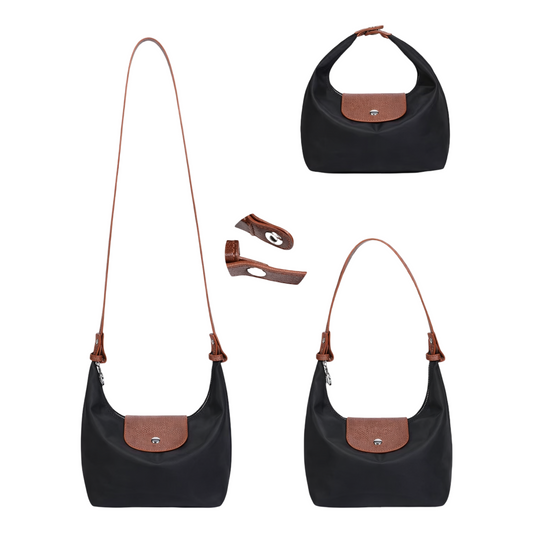 The 3-way Convertible Dumpling Bag - Black