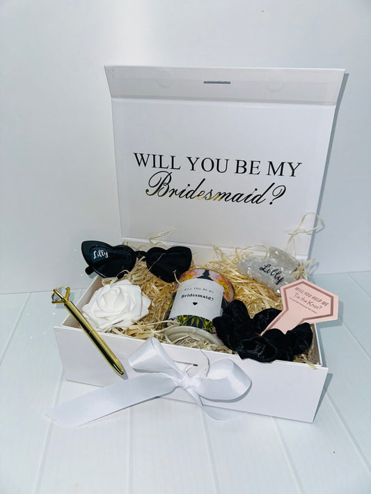 Bridesmaid Proposal Gift Box Set - White