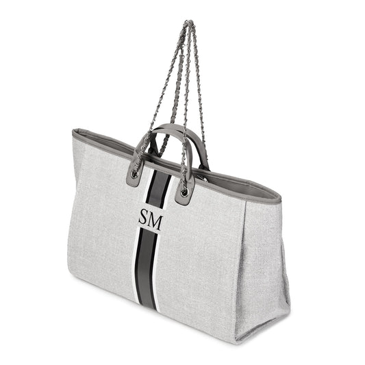 pcd.  Canvas Weekender Tote Bag - Grey