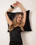 Load image into Gallery viewer, 2 x Personalized Silk Satin Pillowcase's  - Black
