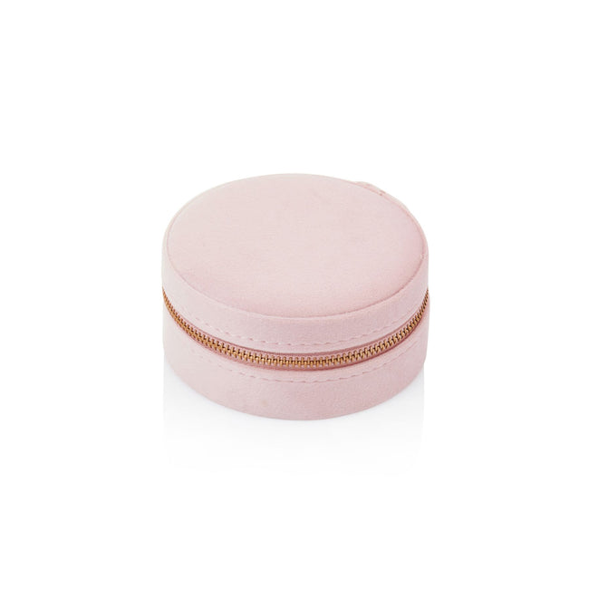 Circle Bon Voyage Jewelry Travel Case - Pink