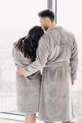 Load image into Gallery viewer, Couple's Gowns Sets - Light Grey
