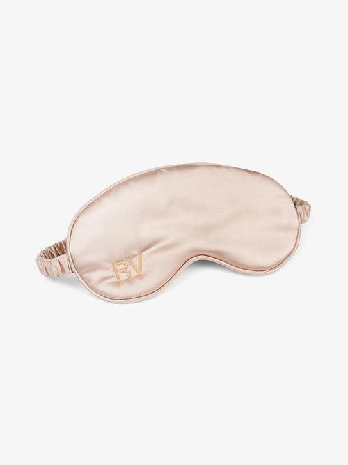 Personalized Silk Satin Eye Mask - Champagne