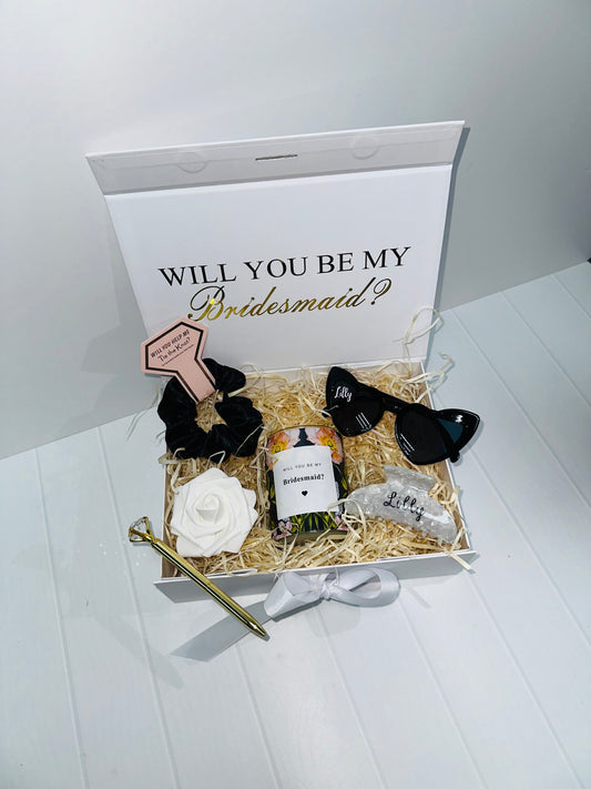 Bridesmaid Proposal Gift Box Set - White