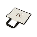 XLarge Personalized Waterproof Canvas Tote - Black Trim