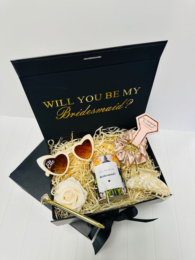 Bridesmaid Proposal Gift Box Set - Black