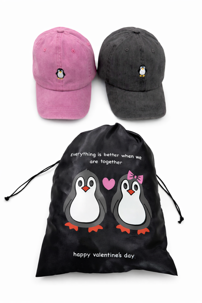 His & Hers Penguin Caps Set