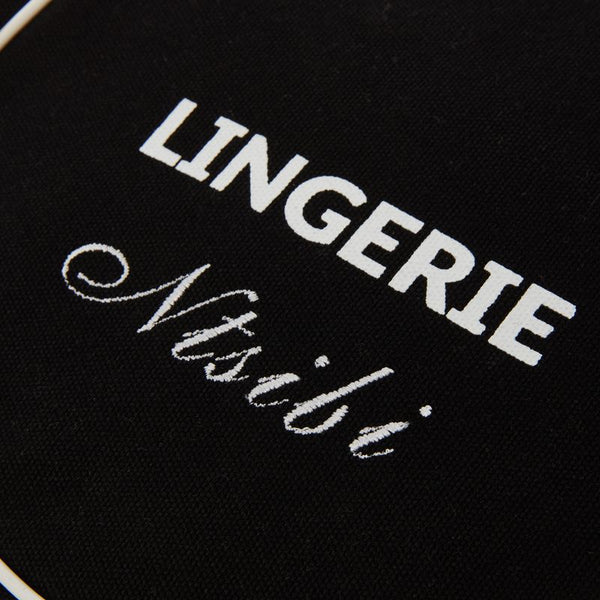 PCD Cotton Lingerie Case - Black