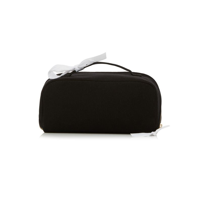 PCD Cotton Makeup & Toiletry Bag — Black