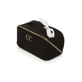 PCD Cotton Makeup & Toiletry Bag — Black