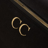 PCD Cotton Makeup & Toiletry Bag — Black