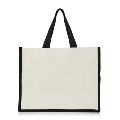 XLarge Personalized Waterproof Canvas Tote - Striped