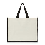 XLarge Personalized Waterproof Canvas Tote - Striped