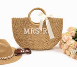Woven Basket Bag- Mrs R