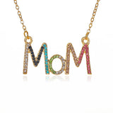 Mom Colorful Crystal Necklace