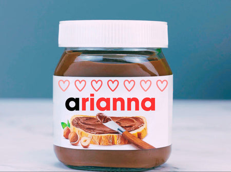 Personalized Nutella Jar - NAME AND HAPPY EASTER