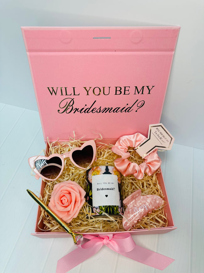 Bridesmaid Proposal Gift Box Set - Pink