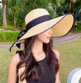 Load image into Gallery viewer, Personalized Sun hat with Black Trimming
