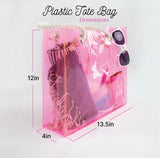 pcd. Personalized Neon Transparent Tote - Pink