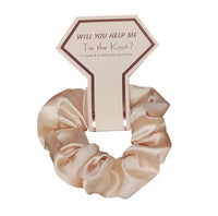 Bridesmaid Proposal Scrunchies - Champagne