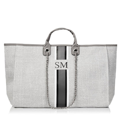 pcd.  Canvas Weekender Tote Bag - Grey