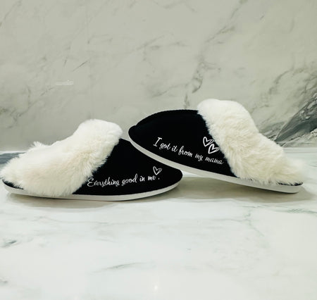 Valentines Day Slippers- if you have the ability to love, love yourself first.