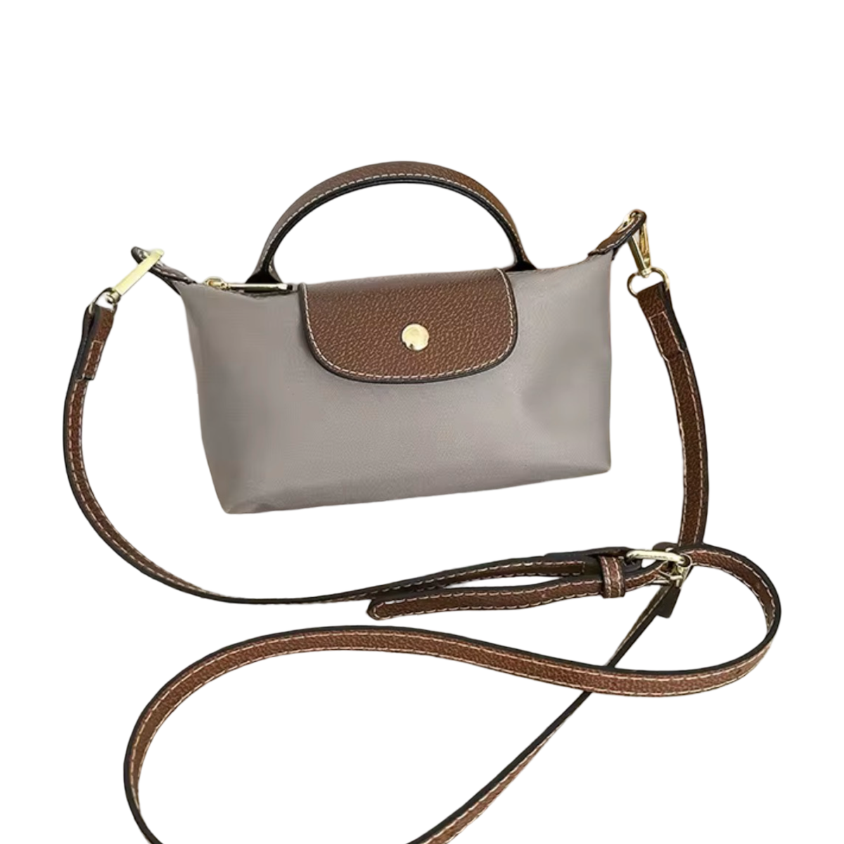 La Petite Pouch with Handle - Grey