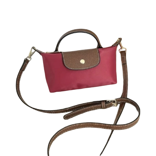 La Petite Pouch with Handle - Burgundy