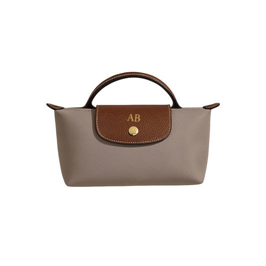 La Petite Pouch with Handle - Grey