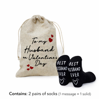 Men's Personalized Socks gift set - Best Husband Ever