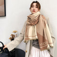 Load image into Gallery viewer, Beige/Nude Geometric Cashmere blend Pashmina
