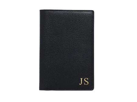 Personalized Nude Pebble Leather Cardholder