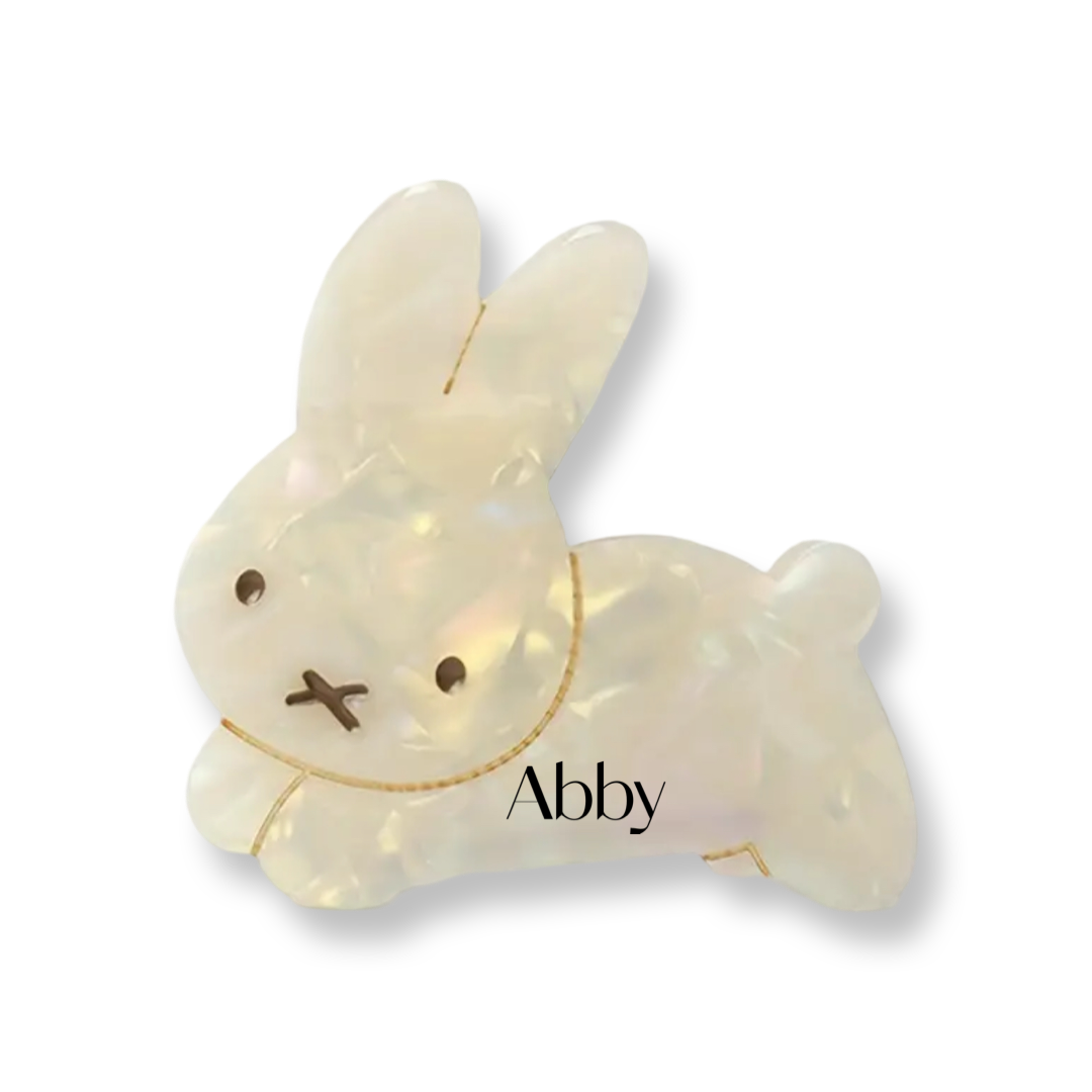 Personalized Bunny Claw Clip
