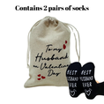 Load image into Gallery viewer, Men's Personalized Socks gift set - Best Husband Ever
