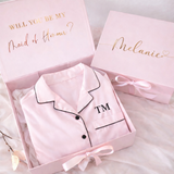 Personalized PJ Set and Box - Pink