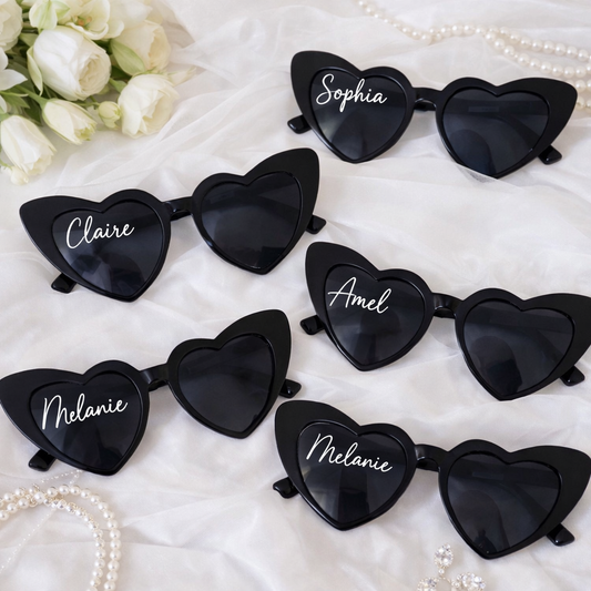 The Bride Tribe 5 Piece Sunglass Set - Black