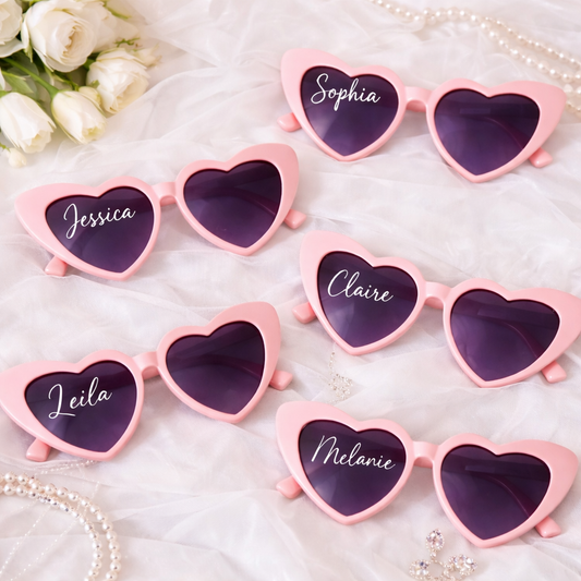 The Bride Tribe 5 Piece Sunglass Set - Pink