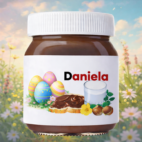 Personalized Nutella Jar - NAME AND EASTER EGGS