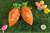 Personalized Velvet Easter Carrot Bag