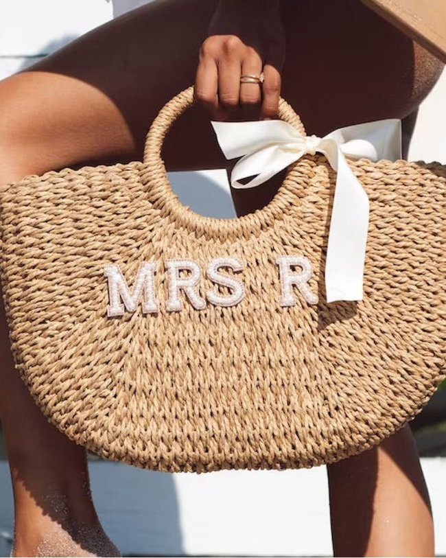 Woven Basket Bag- Mrs R