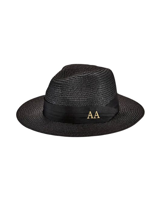 Black Personalized Fedora Hat