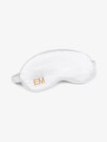 Load image into Gallery viewer, Personalized Silk Satin Eye mask White
