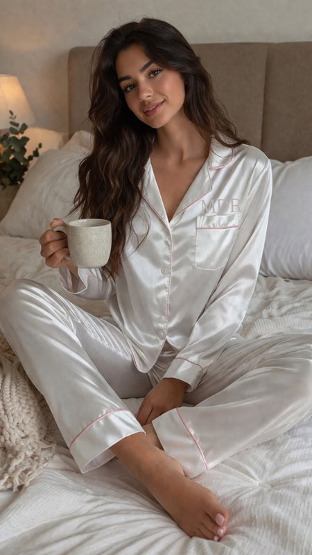 Grey Customized Matching Robe and Slipper Sets