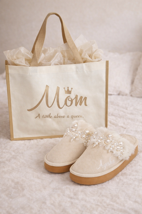 Slipper and Gift Bag Set - 2