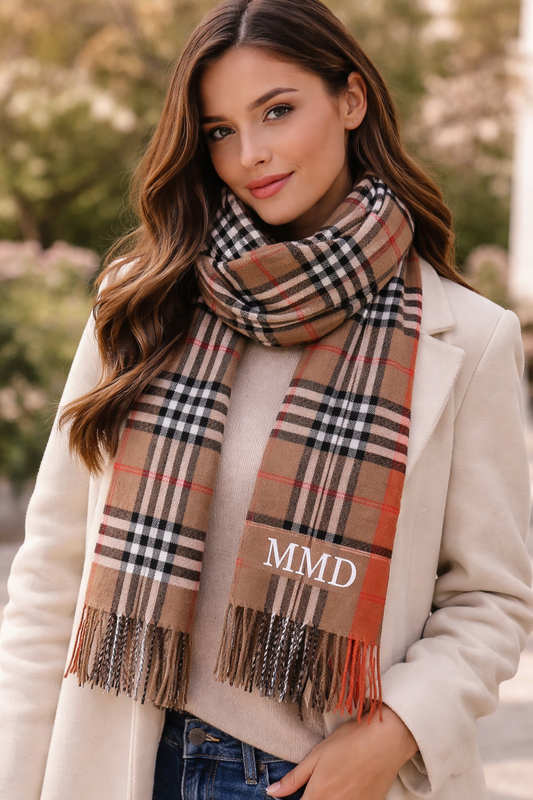 Plaid Cashmere blend