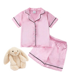 Kiddies Personalized Satin PJ Set - Light Pink